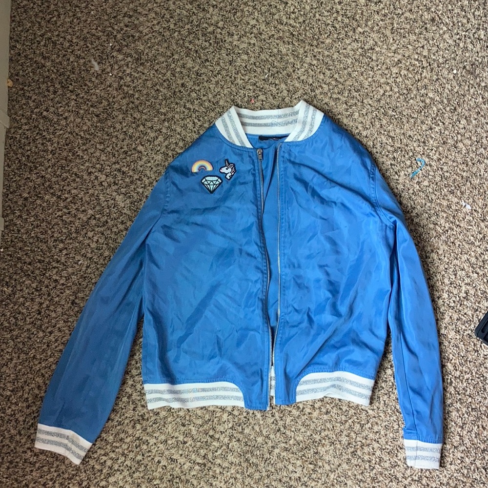 Kids Small blue bomber jacket